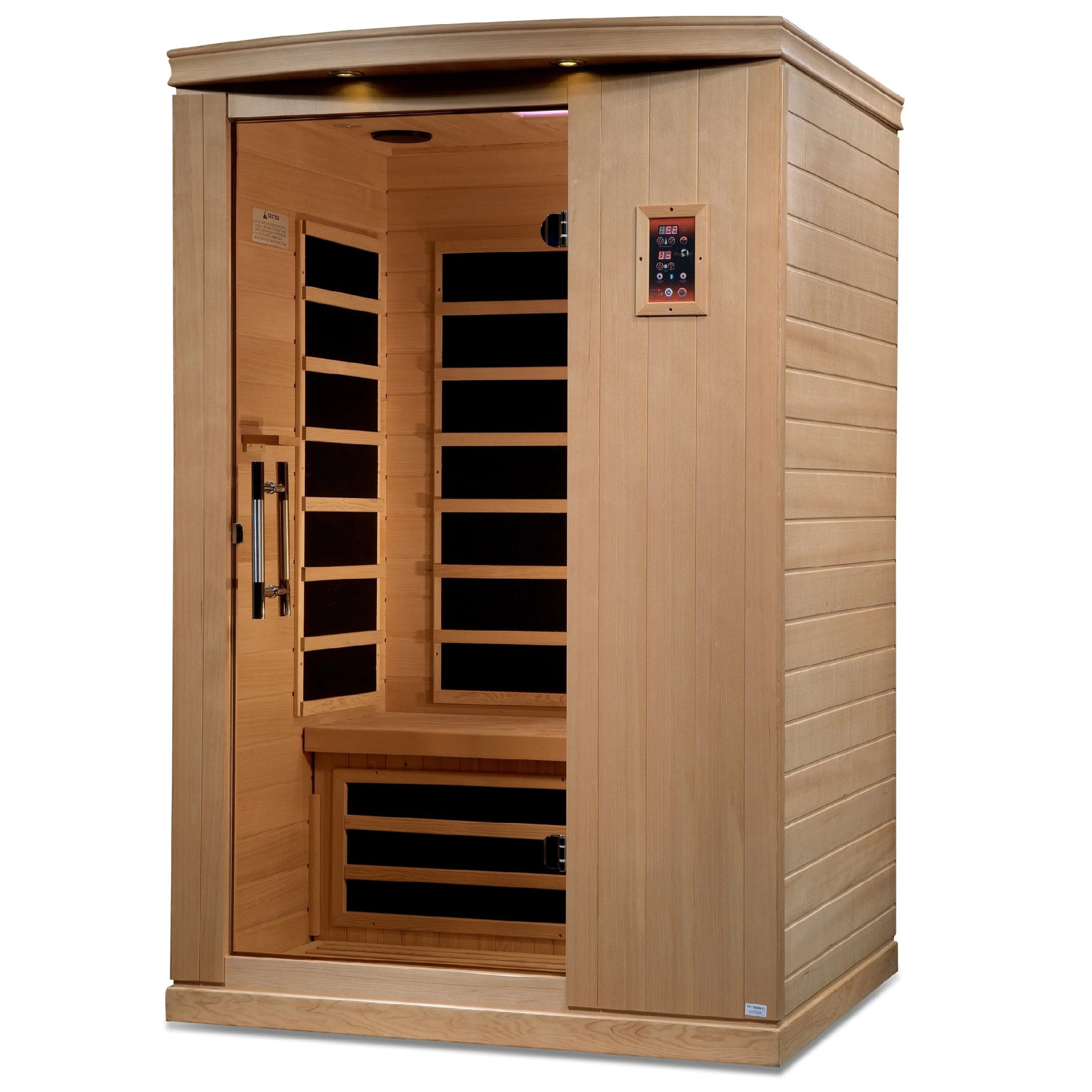 DYNAMIC SAUNAS VENICE ELITE 2-PERSON ULTRA LOW EMF (UNDER 3MG) FAR INFRARED SAUNA (CANADIAN HEMLOCK)