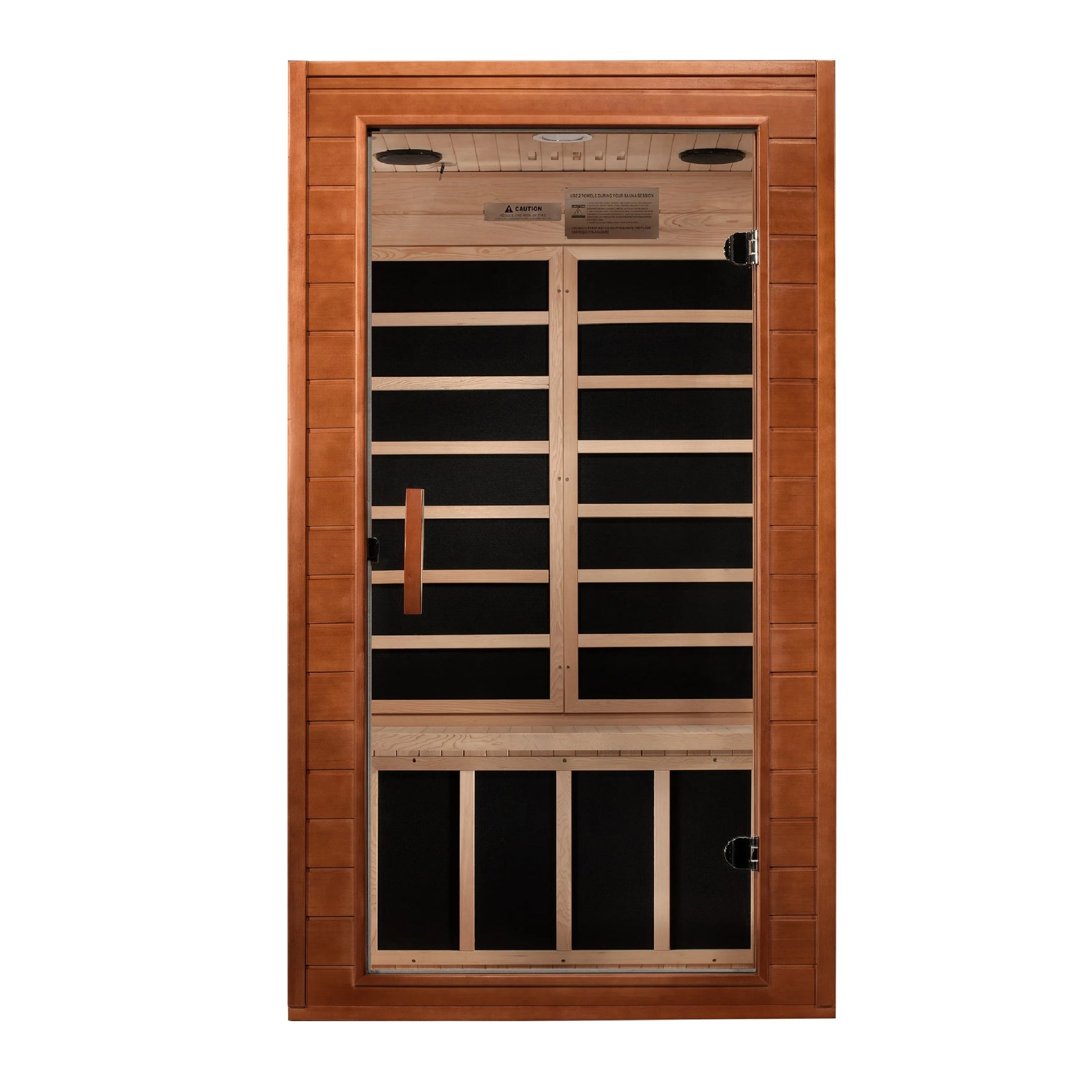 DYNAMIC SAUNAS AVILA ELITE 1-2-PERSON ULTRA LOW EMF (UNDER 3MG) FAR INFRARED SAUNA (CANADIAN HEMLOCK)