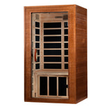 DYNAMIC SAUNAS AVILA ELITE 1-2-PERSON ULTRA LOW EMF (UNDER 3MG) FAR INFRARED SAUNA (CANADIAN HEMLOCK)