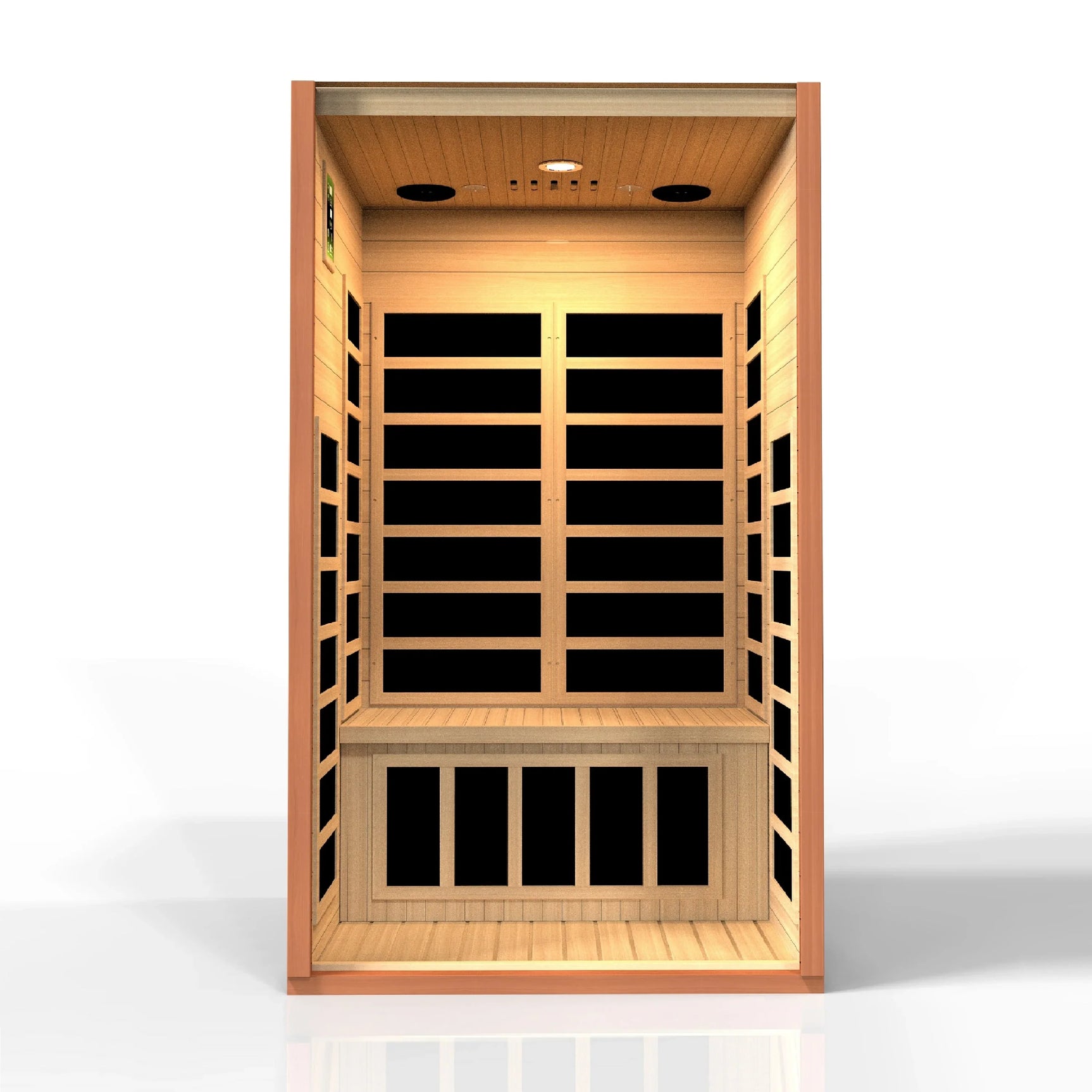 DYNAMIC SAUNAS AVILA ELITE 1-2-PERSON ULTRA LOW EMF (UNDER 3MG) FAR INFRARED SAUNA (CANADIAN HEMLOCK)