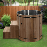 Dynamic Cold Therapy Stainless Steel Barrel Cold Plunge Tub