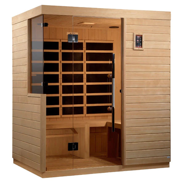 DYNAMIC SAUNAS BILBAO 3-PERSON ULTRA LOW EMF (UNDER 3MG) FAR INFRARED SAUNA (CANADIAN HEMLOCK)