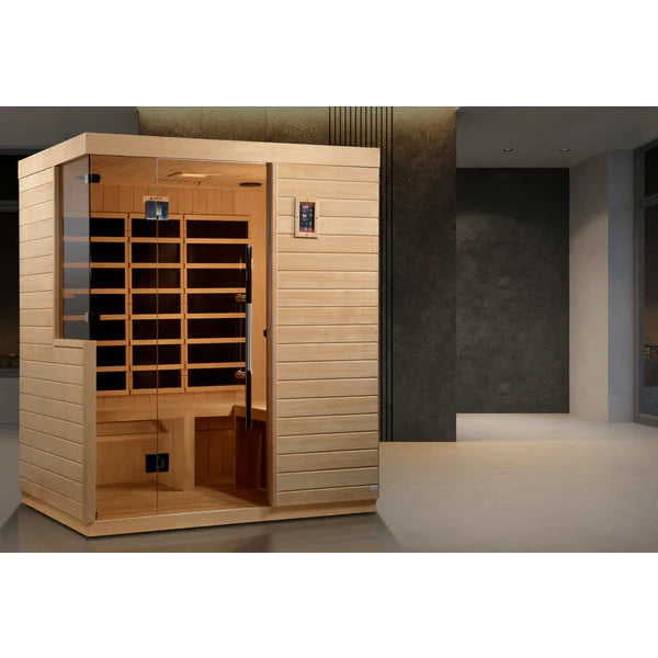 DYNAMIC SAUNAS BILBAO 3-PERSON ULTRA LOW EMF (UNDER 3MG) FAR INFRARED SAUNA (CANADIAN HEMLOCK)
