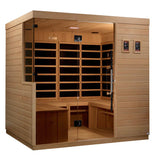DYNAMIC SAUNAS LA SAGRADA 6-PERSON ULTRA LOW EMF (UNDER 3MG) FAR INFRARED SAUNA (CANADIAN HEMLOCK)