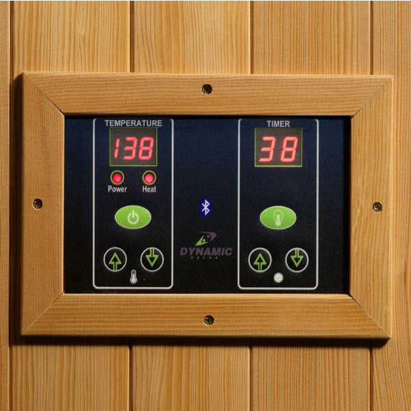 DYNAMIC SAUNAS GRACIA 1-2-PERSON LOW EMF (UNDER 8MG) FAR INFRARED SAUNA (CANADIAN HEMLOCK)