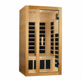 DYNAMIC SAUNAS GRACIA 1-2-PERSON LOW EMF (UNDER 8MG) FAR INFRARED SAUNA (CANADIAN HEMLOCK)