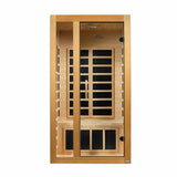 DYNAMIC SAUNAS GRACIA 1-2-PERSON LOW EMF (UNDER 8MG) FAR INFRARED SAUNA (CANADIAN HEMLOCK)
