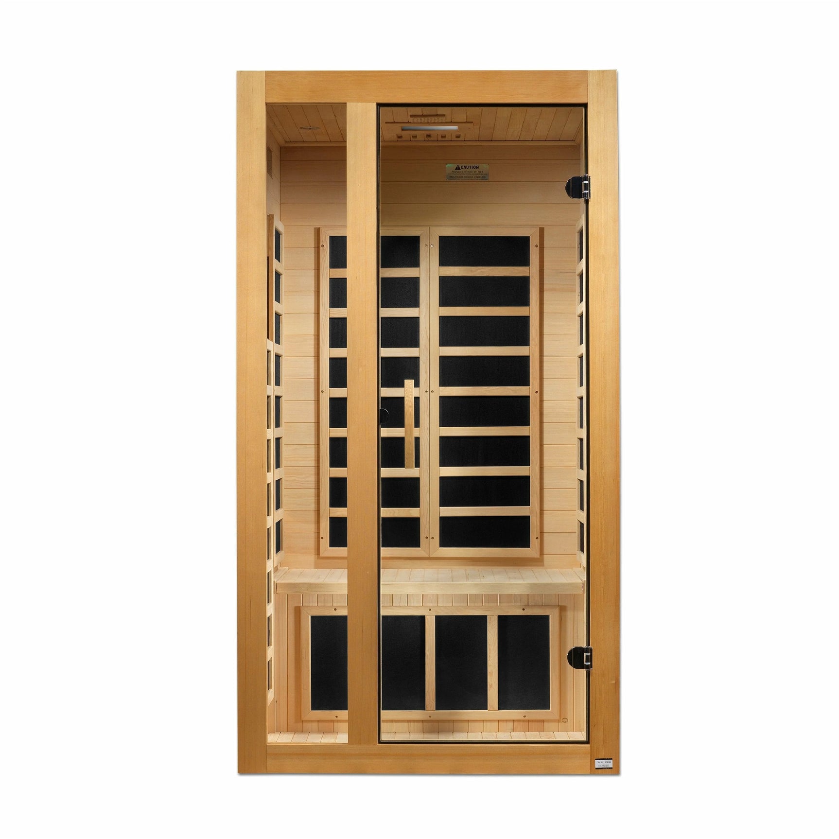 DYNAMIC SAUNAS GRACIA 1-2-PERSON LOW EMF (UNDER 8MG) FAR INFRARED SAUNA (CANADIAN HEMLOCK)