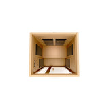 DYNAMIC SAUNAS GRACIA 1-2-PERSON LOW EMF (UNDER 8MG) FAR INFRARED SAUNA (CANADIAN HEMLOCK)