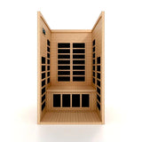 DYNAMIC SAUNAS GRACIA 1-2-PERSON LOW EMF (UNDER 8MG) FAR INFRARED SAUNA (CANADIAN HEMLOCK)