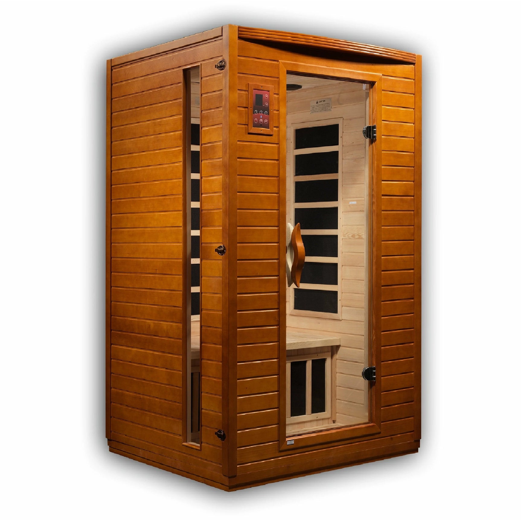 DYNAMIC SAUNAS VERSAILLES 2-PERSON LOW EMF (UNDER 8MG) FAR INFRARED SAUNA (CANADIAN HEMLOCK)