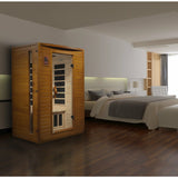 DYNAMIC SAUNAS VERSAILLES 2-PERSON LOW EMF (UNDER 8MG) FAR INFRARED SAUNA (CANADIAN HEMLOCK)