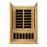 DYNAMIC SAUNAS VERSAILLES 2-PERSON LOW EMF (UNDER 8MG) FAR INFRARED SAUNA (CANADIAN HEMLOCK)