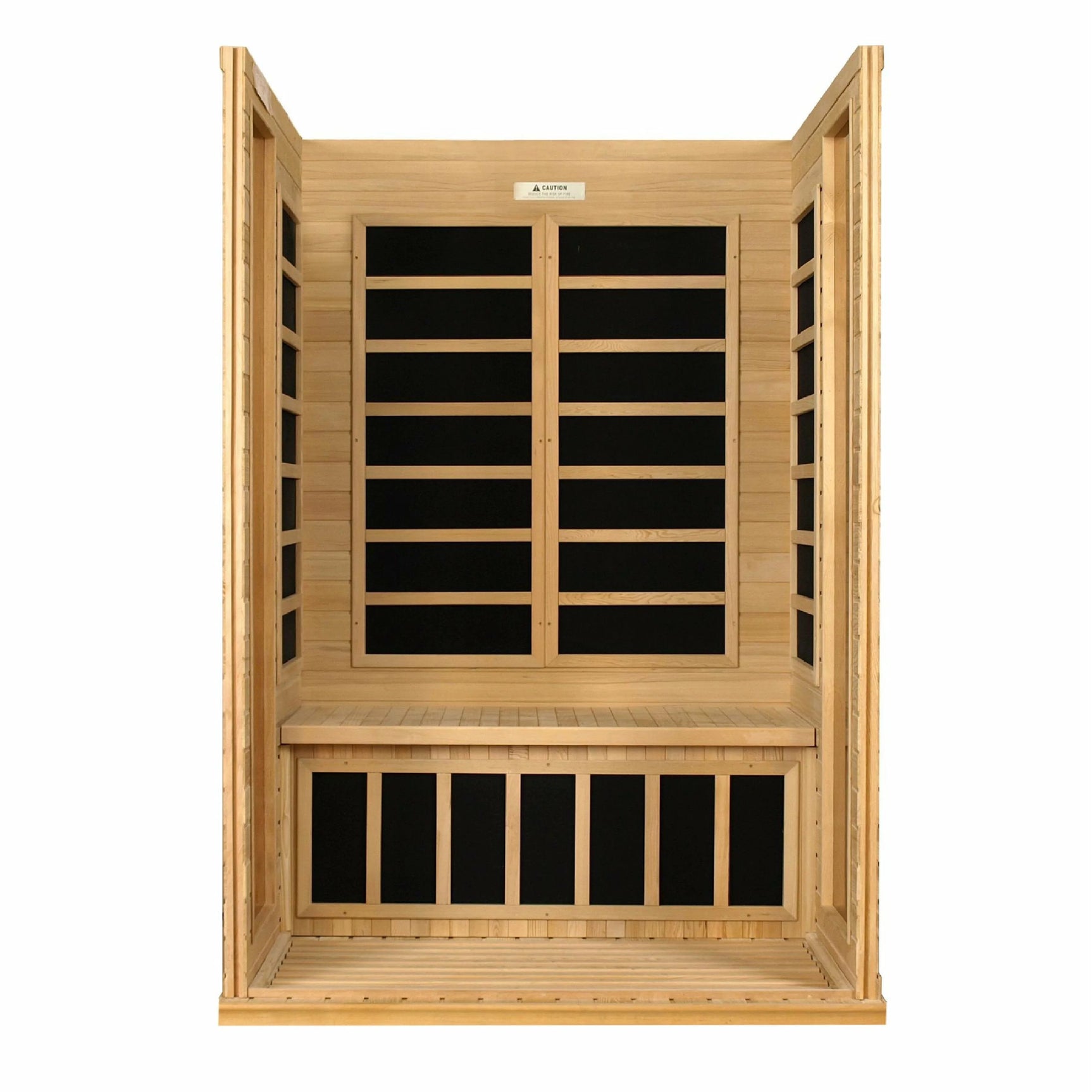 DYNAMIC SAUNAS VERSAILLES 2-PERSON LOW EMF (UNDER 8MG) FAR INFRARED SAUNA (CANADIAN HEMLOCK)