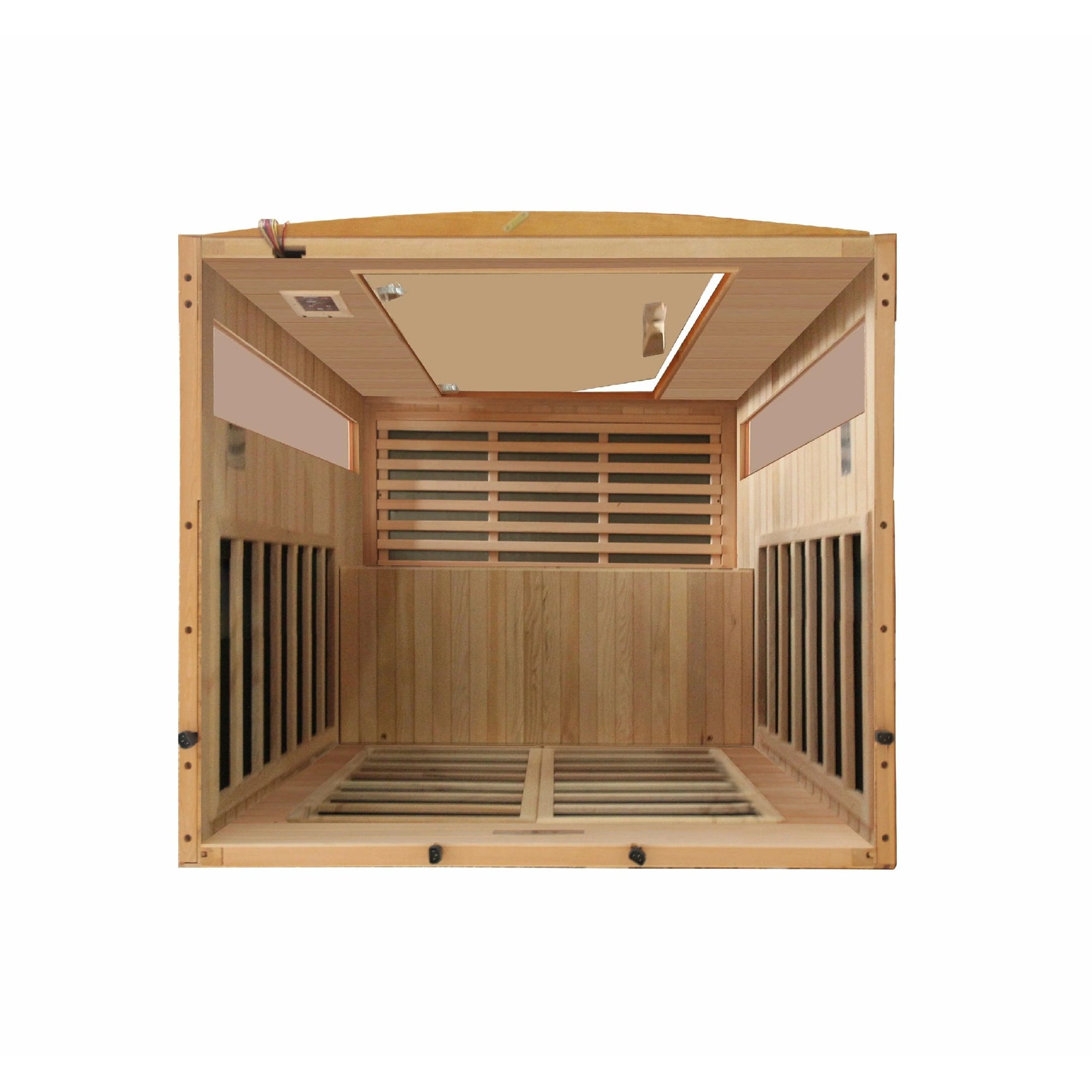 DYNAMIC SAUNAS VERSAILLES 2-PERSON LOW EMF (UNDER 8MG) FAR INFRARED SAUNA (CANADIAN HEMLOCK)