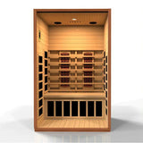 DYNAMIC SAUNAS CARDOBA 2-PERSON FULL SPECTRUM NEAR ZERO EMF (UNDER 2MG) FAR INFRARED SAUNA