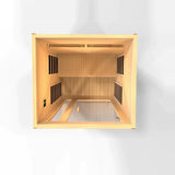 DYNAMIC SAUNAS CARDOBA 2-PERSON FULL SPECTRUM NEAR ZERO EMF (UNDER 2MG) FAR INFRARED SAUNA