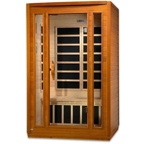 DYNAMIC SAUNAS GDI SAN MARINO ELITE 2-PERSON ULTRA LOW EMF FAR INFRARED SAUNA