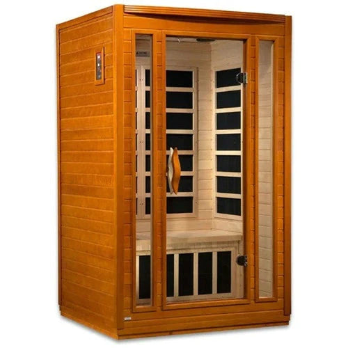 DYNAMIC SAUNAS GDI SAN MARINO ELITE 2-PERSON ULTRA LOW EMF FAR INFRARED SAUNA