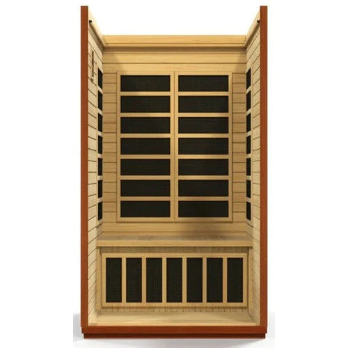 DYNAMIC SAUNAS GDI SAN MARINO ELITE 2-PERSON ULTRA LOW EMF FAR INFRARED SAUNA