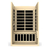 DYNAMIC SAUNAS LLUMENERES 2-PERSON ULTRA LOW EMF (UNDER 3MG) FAR INFRARED SAUNA (CANADIAN HEMLOCK)