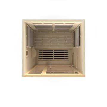 DYNAMIC SAUNAS LLUMENERES 2-PERSON ULTRA LOW EMF (UNDER 3MG) FAR INFRARED SAUNA (CANADIAN HEMLOCK)