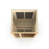 DYNAMIC SAUNAS LLUMENERES 2-PERSON ULTRA LOW EMF (UNDER 3MG) FAR INFRARED SAUNA (CANADIAN HEMLOCK)