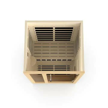 DYNAMIC SAUNAS LLUMENERES 2-PERSON ULTRA LOW EMF (UNDER 3MG) FAR INFRARED SAUNA (CANADIAN HEMLOCK)