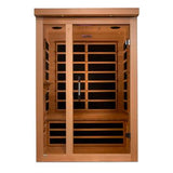DYNAMIC SAUNAS LLUMENERES 2-PERSON ULTRA LOW EMF (UNDER 3MG) FAR INFRARED SAUNA (CANADIAN HEMLOCK)