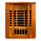 DYNAMIC SAUNAS BELLAGIO 3-PERSON LOW EMF (UNDER 8MG) FAR INFRARED SAUNA (CANADIAN HEMLOCK)