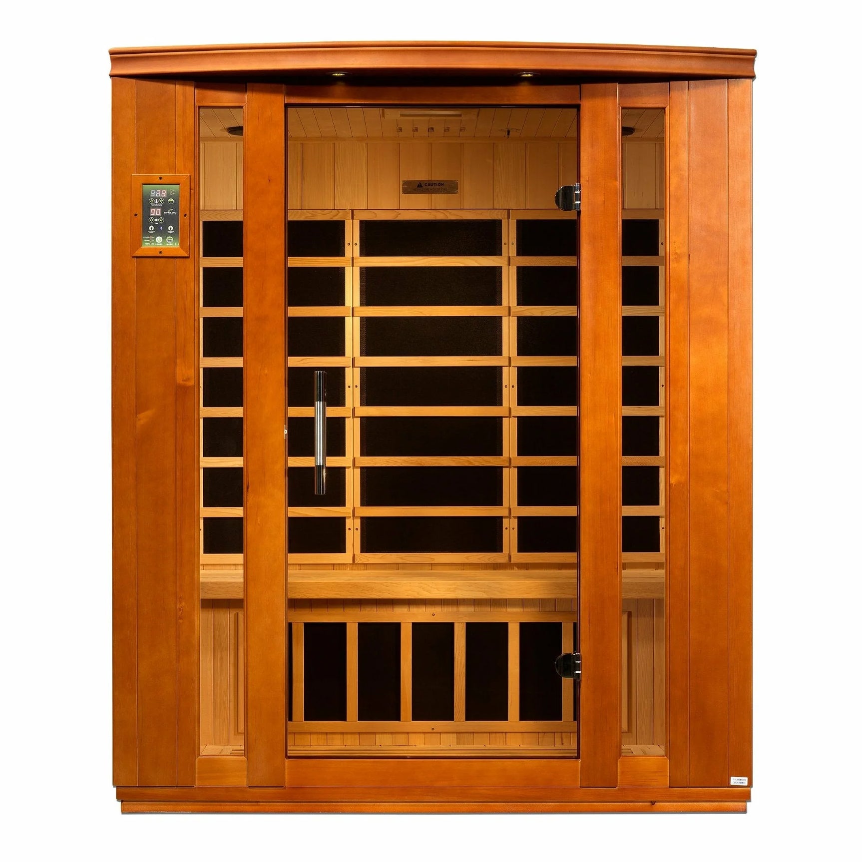 DYNAMIC SAUNAS BELLAGIO 3-PERSON LOW EMF (UNDER 8MG) FAR INFRARED SAUNA (CANADIAN HEMLOCK)