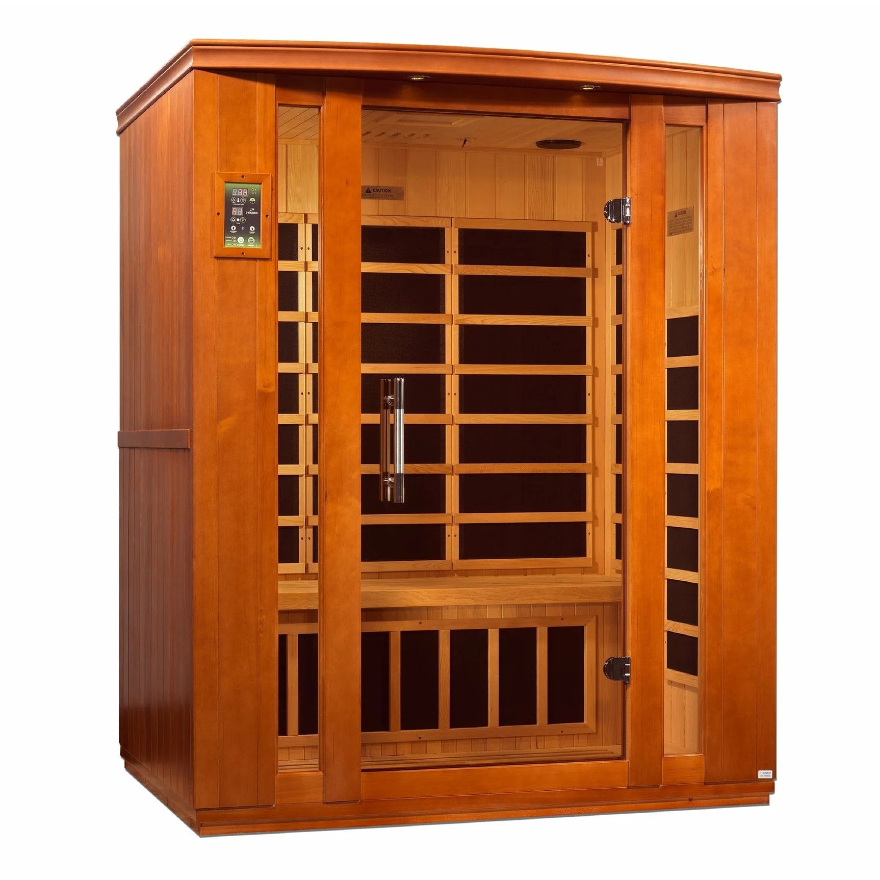 DYNAMIC SAUNAS BELLAGIO 3-PERSON LOW EMF (UNDER 8MG) FAR INFRARED SAUNA (CANADIAN HEMLOCK)