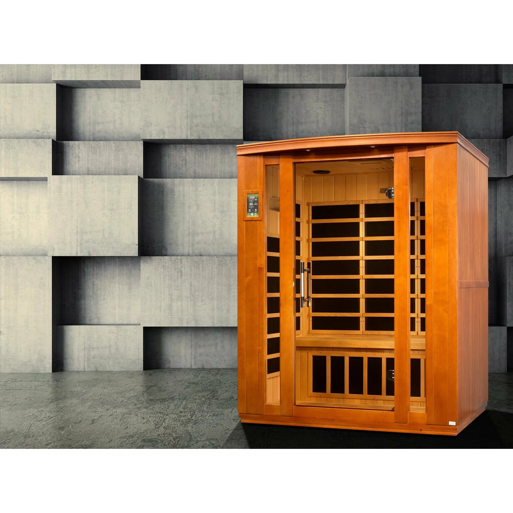 DYNAMIC SAUNAS BELLAGIO 3-PERSON LOW EMF (UNDER 8MG) FAR INFRARED SAUNA (CANADIAN HEMLOCK)