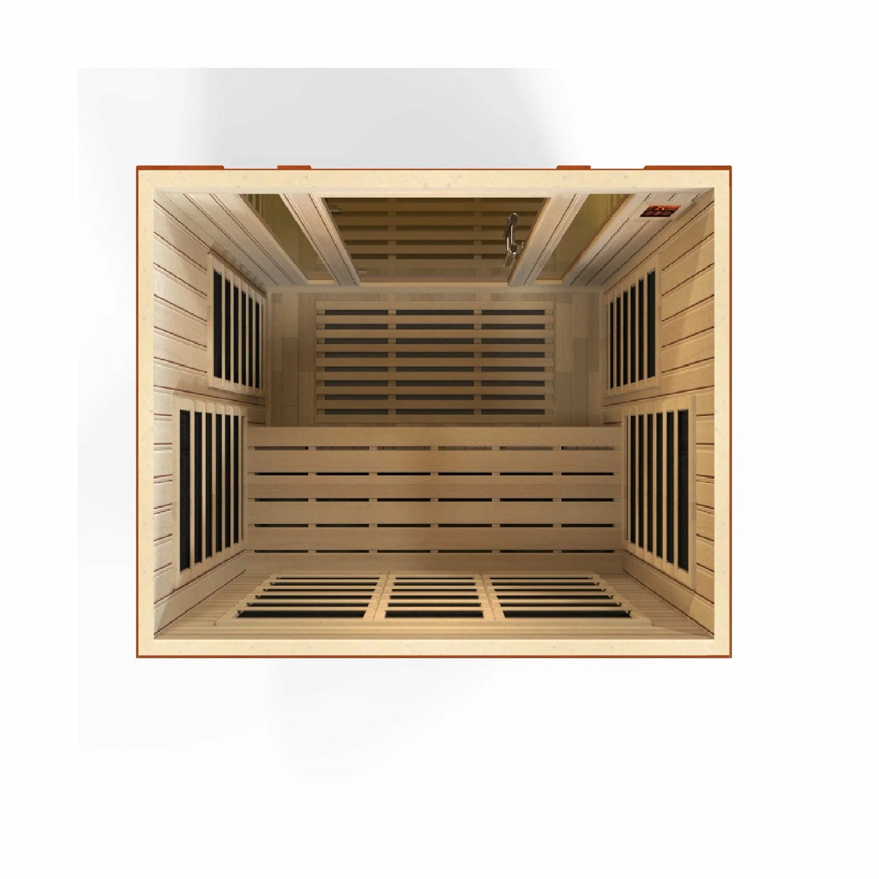 DYNAMIC SAUNAS BELLAGIO 3-PERSON LOW EMF (UNDER 8MG) FAR INFRARED SAUNA (CANADIAN HEMLOCK)