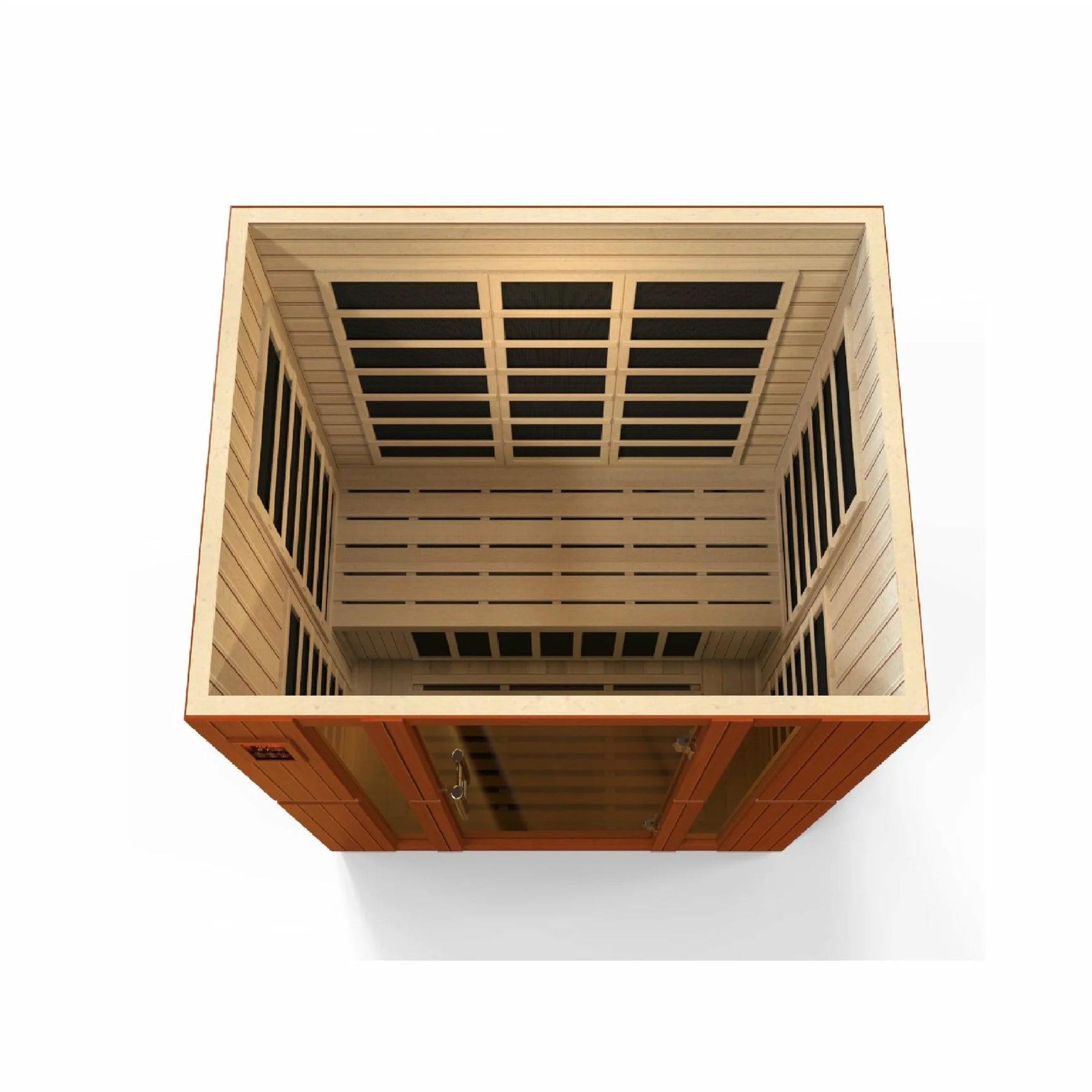 DYNAMIC SAUNAS BELLAGIO 3-PERSON LOW EMF (UNDER 8MG) FAR INFRARED SAUNA (CANADIAN HEMLOCK)
