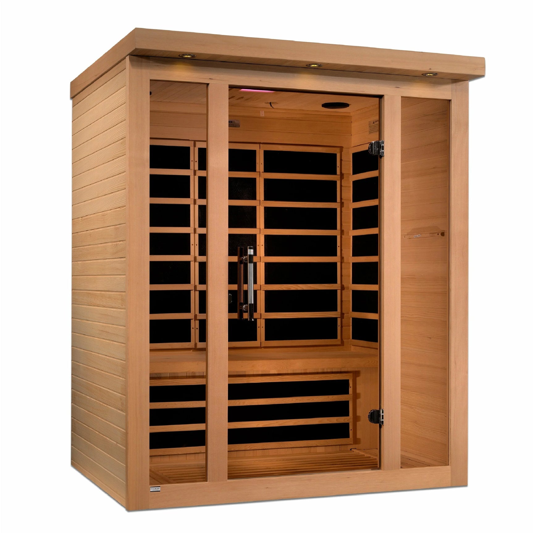 DYNAMIC SAUNAS VILA 3-PERSON ULTRA LOW EMF (UNDER 3MG) FAR INFRARED SAUNA (CANADIAN HEMLOCK)