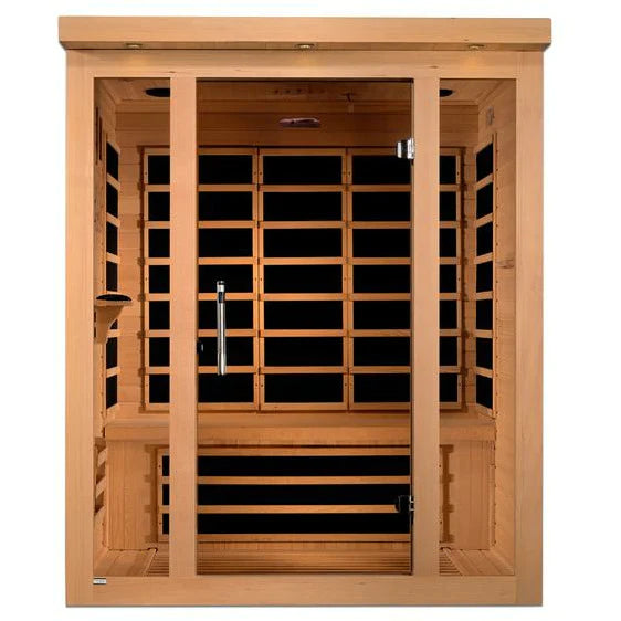 DYNAMIC SAUNAS VILA 3-PERSON ULTRA LOW EMF (UNDER 3MG) FAR INFRARED SAUNA (CANADIAN HEMLOCK)