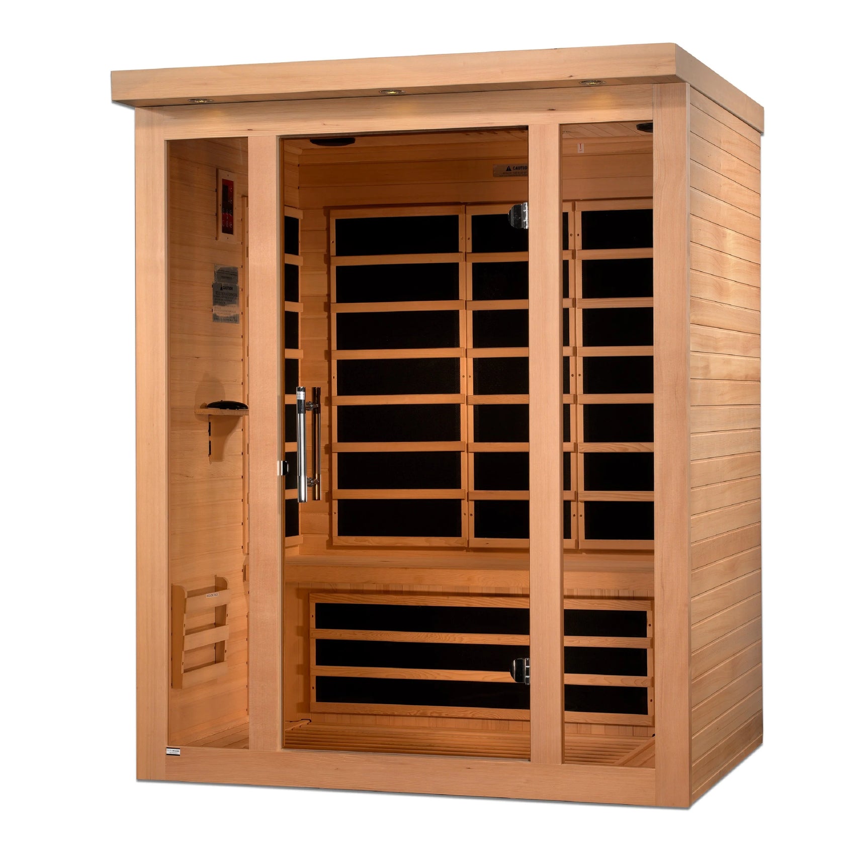 DYNAMIC SAUNAS VILA 3-PERSON ULTRA LOW EMF (UNDER 3MG) FAR INFRARED SAUNA (CANADIAN HEMLOCK)