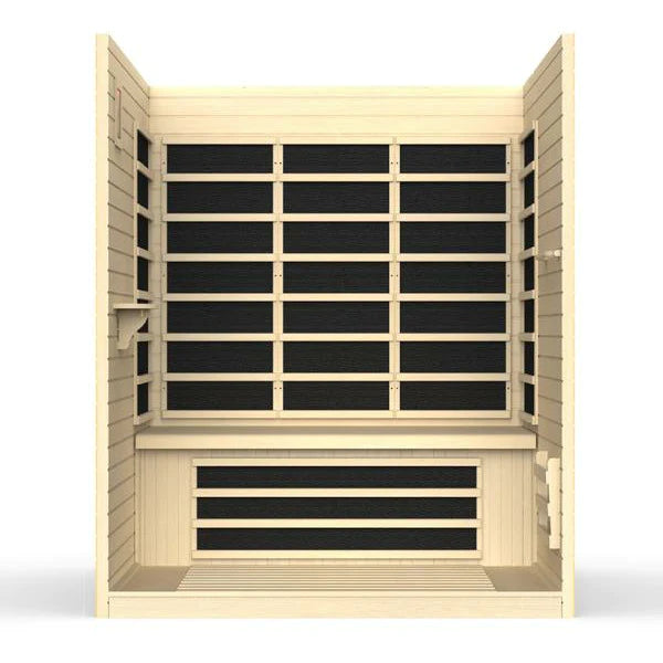 DYNAMIC SAUNAS VILA 3-PERSON ULTRA LOW EMF (UNDER 3MG) FAR INFRARED SAUNA (CANADIAN HEMLOCK)