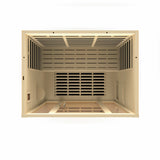 DYNAMIC SAUNAS VILA 3-PERSON ULTRA LOW EMF (UNDER 3MG) FAR INFRARED SAUNA (CANADIAN HEMLOCK)