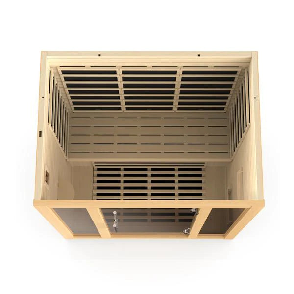 DYNAMIC SAUNAS VILA 3-PERSON ULTRA LOW EMF (UNDER 3MG) FAR INFRARED SAUNA (CANADIAN HEMLOCK)