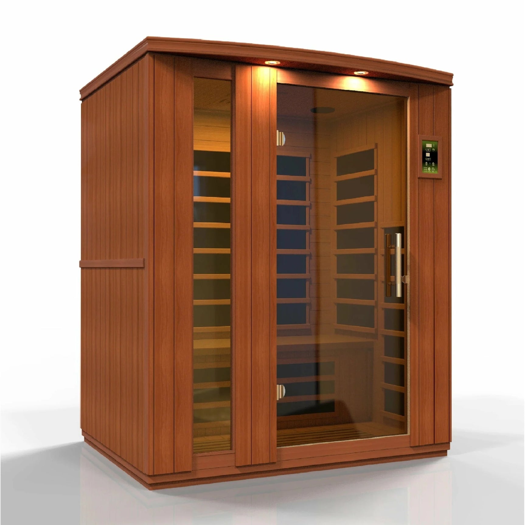 DYNAMIC SAUNAS LUGANO 3-PERSON LOW EMF (UNDER 8MG) FAR INFRARED SAUNA