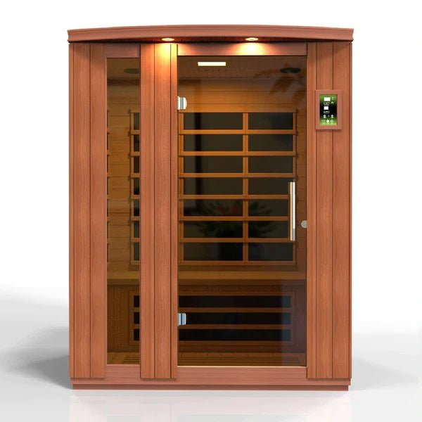 DYNAMIC SAUNAS LUGANO 3-PERSON LOW EMF (UNDER 8MG) FAR INFRARED SAUNA