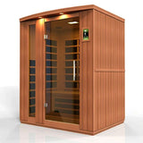 DYNAMIC SAUNAS LUGANO 3-PERSON LOW EMF (UNDER 8MG) FAR INFRARED SAUNA