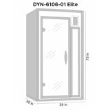 DYNAMIC SAUNAS BARCELONA 1-2 PERSON ULTRA LOW EMF (UNDER 3MG) FAR INFRARED SAUNA