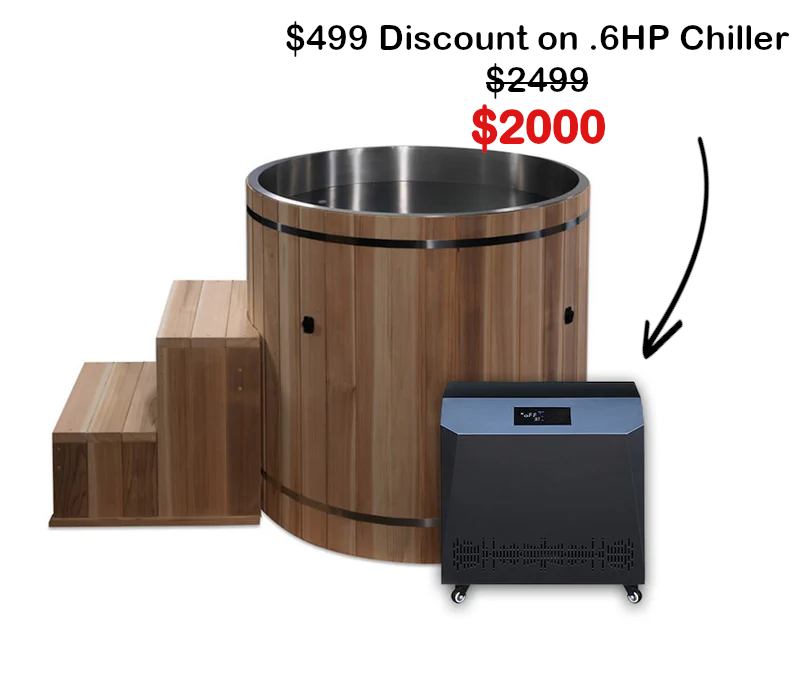 Dynamic Cold Therapy Stainless Steel Barrel Cold Plunge Tub
