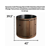 Dynamic Cold Therapy Stainless Steel Barrel Cold Plunge Tub