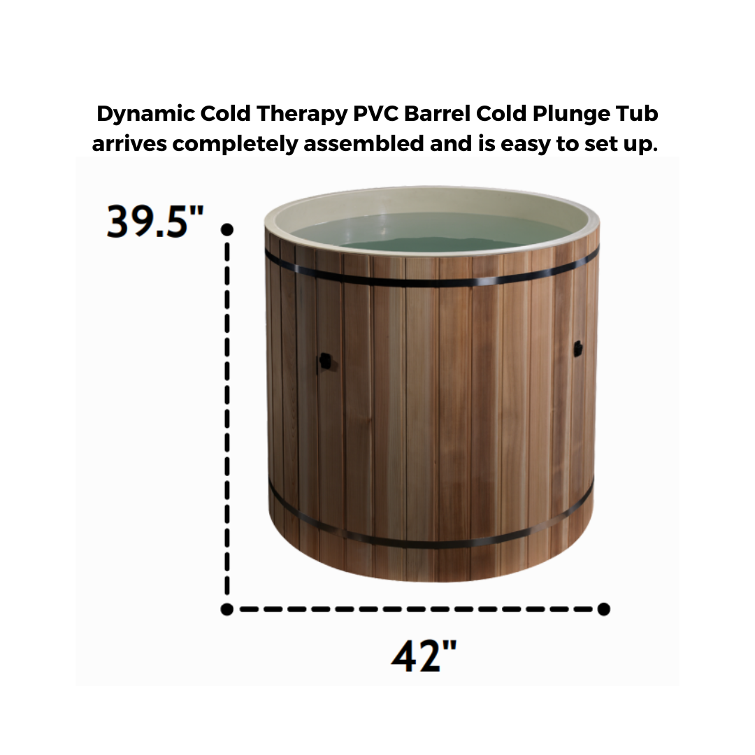 Dynamic Cold Therapy Barrel PVC Cold Plunge Tub