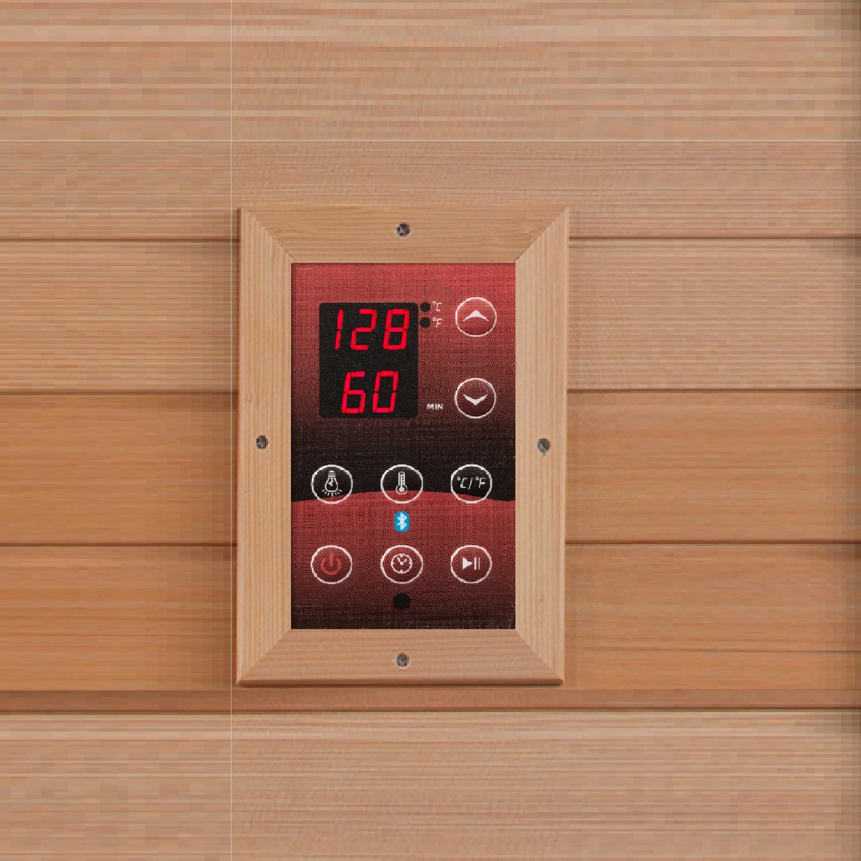 GOLDEN DESIGNS MONACO 6-PERSON PURETECH™ NEAR ZERO EMF (UNDER 2MG) FAR INFRARED SAUNA (CANADIAN HEMLOCK)
