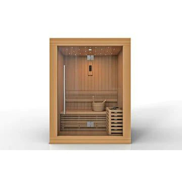 GOLDEN DESIGNS SUNDSVALL EDITION 2 PERSON TRADITIONAL STEAM SAUNA - CANADIAN RED CEDAR